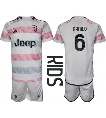 Juventus Danilo Luiz #6 Udebanesæt Børn 2023-24 Kort ærmer (+ korte bukser)